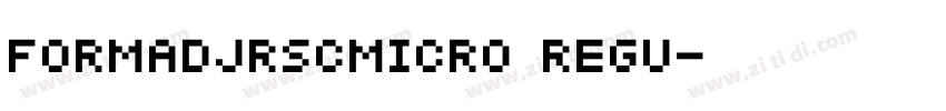 FormaDJRSCMicro Regu字体转换